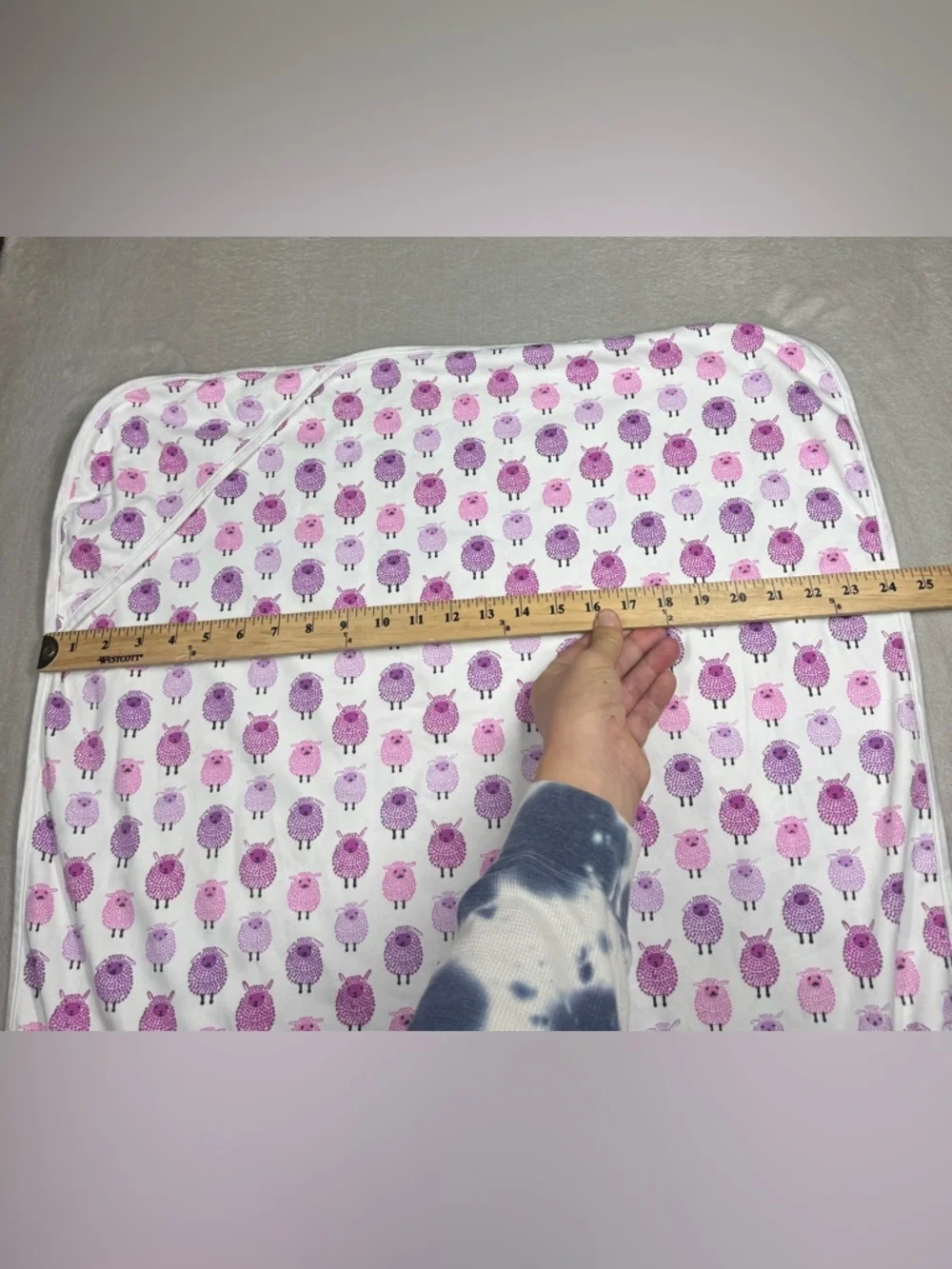 Roberta Roller Rabbit Roberta Freyman 100% Pima Cotton Sheep Receiving Blanket